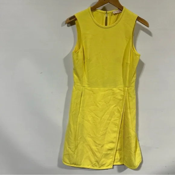 knee length dresses for ladies Light Yellow Midi Dress – Viibra By Fayi main image 0
